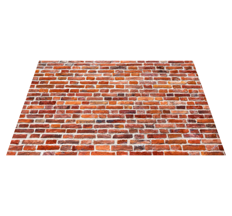 Covor de vinil efect de piatră aspect roșu rustic - TenStickers
