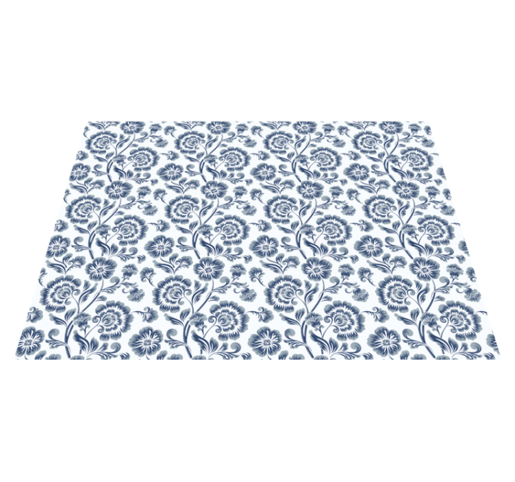 Covor vinil flori și plante floral Elegance Pattern - TenStickers