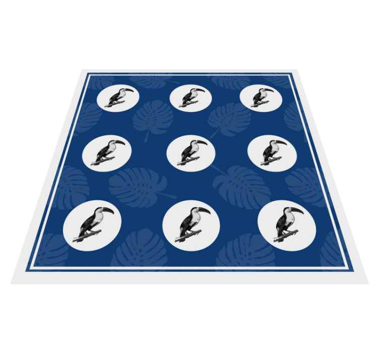 Covor vinil animal model de tucan tropical - TenStickers