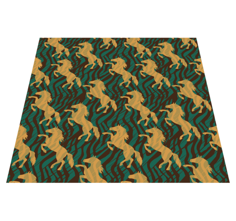 Covor vinil print animalier suprapunere cu motiv safari - TenStickers