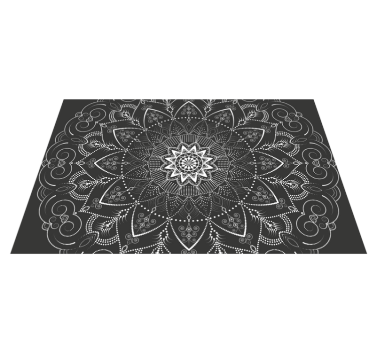 Covor vinil mandala simetrie model mandala - TenStickers