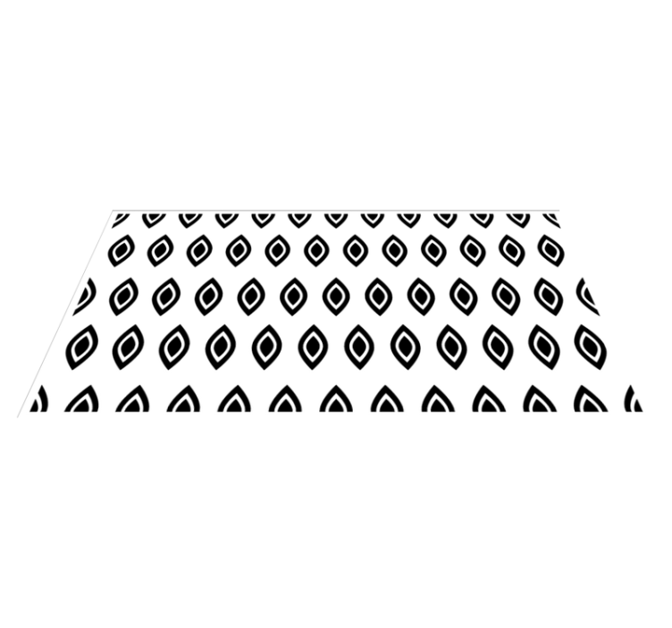 Covor vinil modern motiv geometric al ochilor - TenStickers