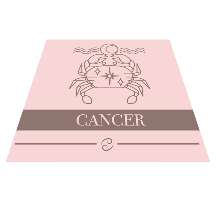 Covoare de vinil cu fraze emblema zodiacalului cancerului - TenStickers