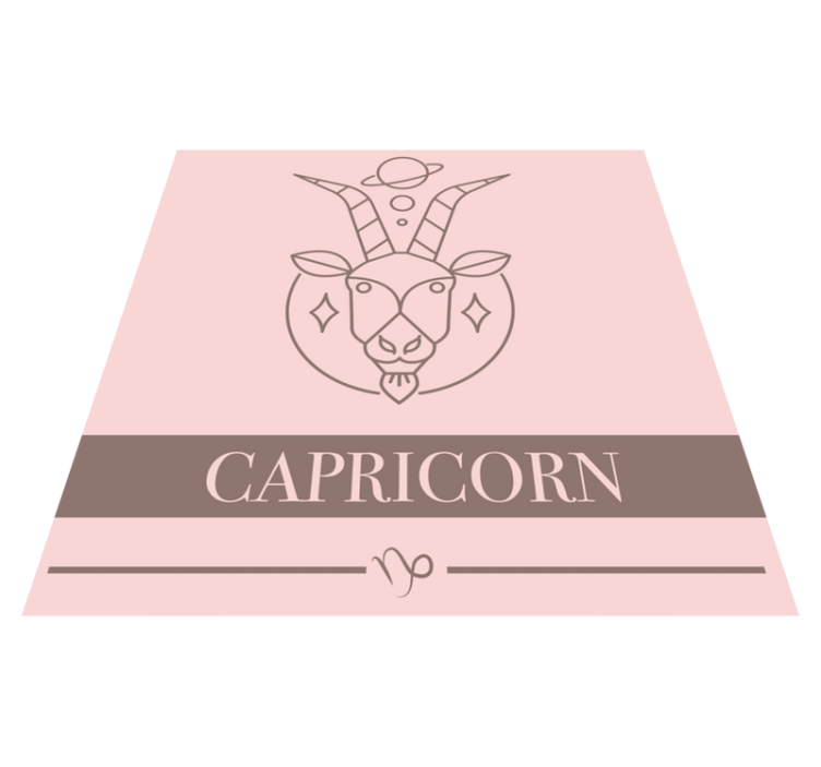 Covoare de vinil cu fraze ilustrație capricorn - TenStickers