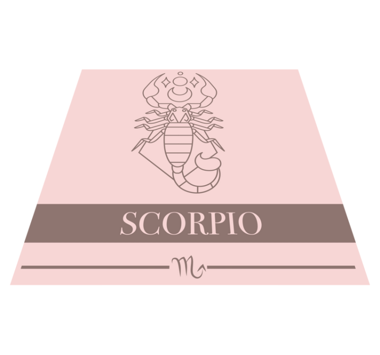 Covoare de vinil cu fraze zodia scorpion - TenStickers