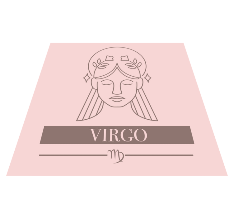 Covoare de vinil cu fraze simbol zodiacal fecioara - TenStickers