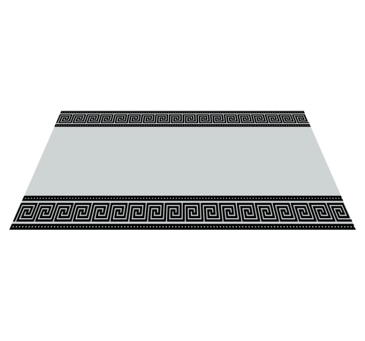 Covor de vinil geometric chenar greacă fret - TenStickers