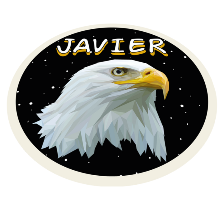 Covor de vinil cu nome vultur personalizabil - TenStickers