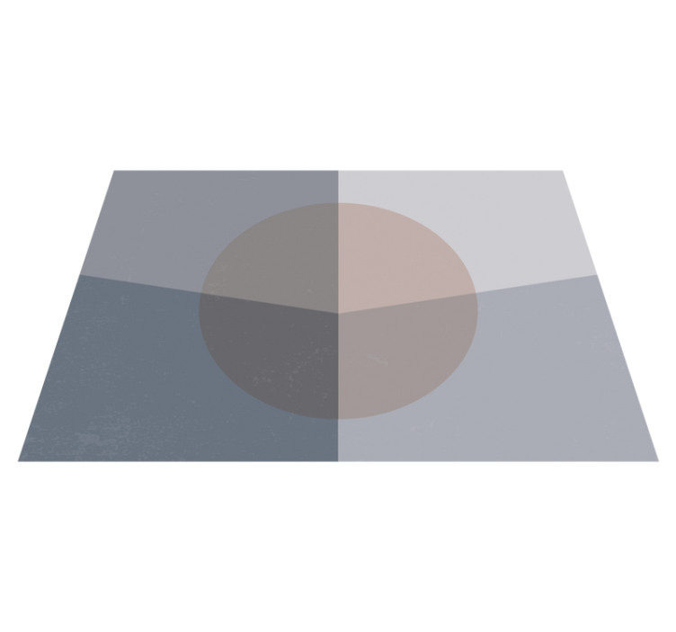 Covor de vinil geometric cercuri suprapuse - TenStickers