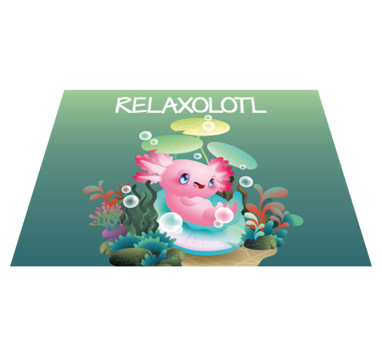 Alții covor de vinil iaz relaxolotl - TenStickers
