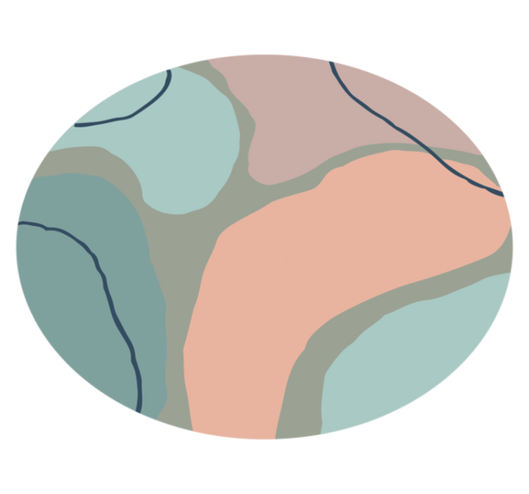 Covor vinil minimalist forme geometrice abstracte - TenStickers