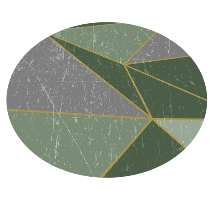 Covor de vinil geometric cerc cu model geometric - TenStickers