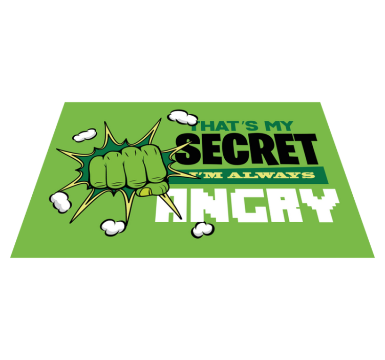 Sunt mereu furios covor pentru copii - TenStickers