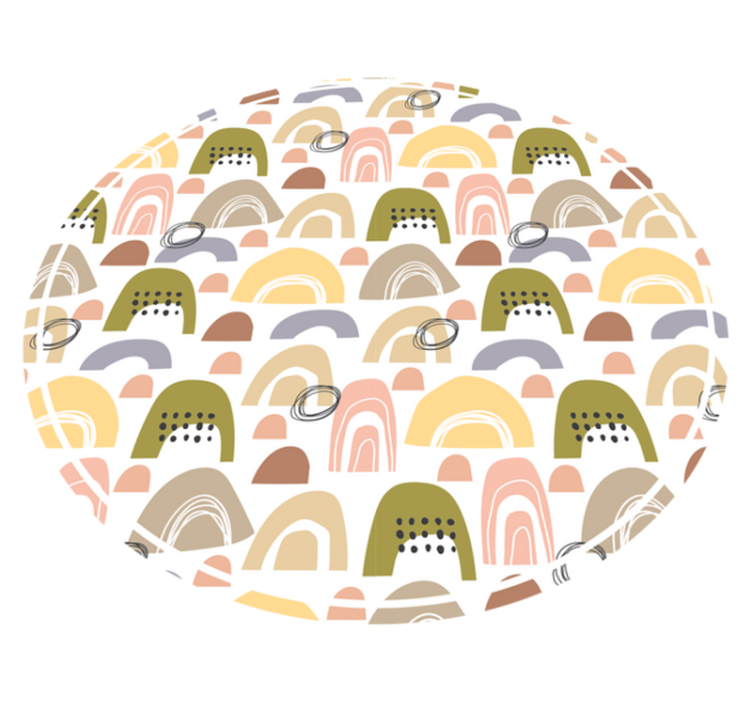 Covor nordic cu model curcubeu nordic - TenStickers