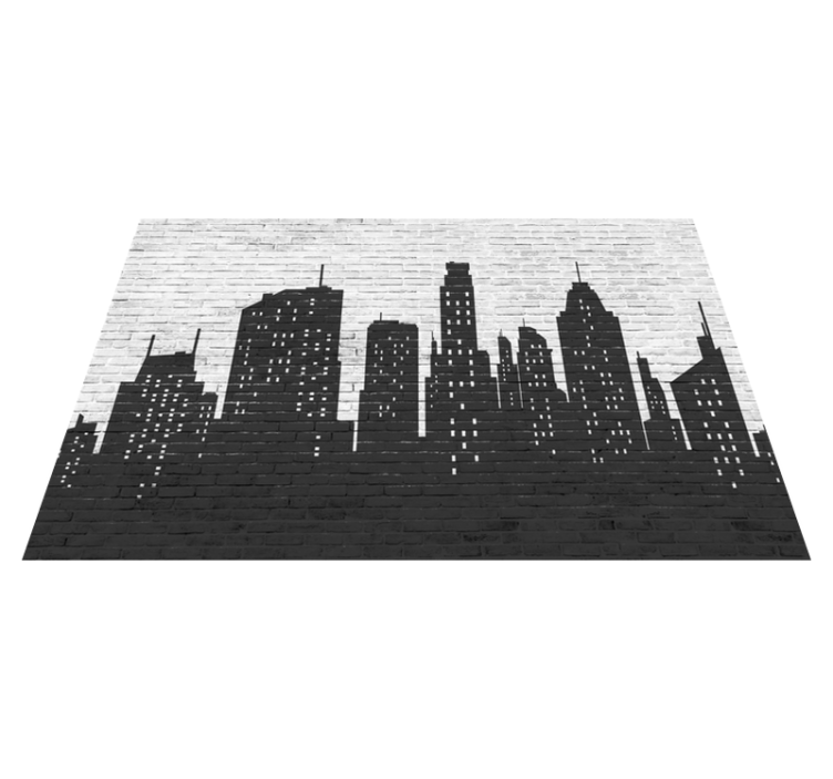 Pardoseală din piatră brickwall skyline - TenStickers