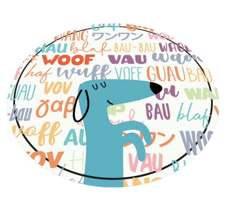 Covor vinil animal latratul câinelui - TenStickers