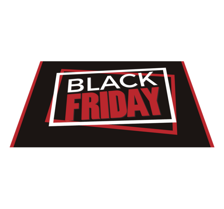 Covor PVC negru promoția Black Friday! Cumpărați acum și economis - TenStickers