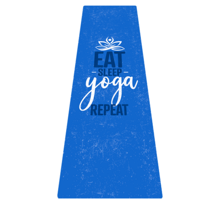 Covor vinil mandala „mănâncă somnul de yoga repetă” - TenStickers