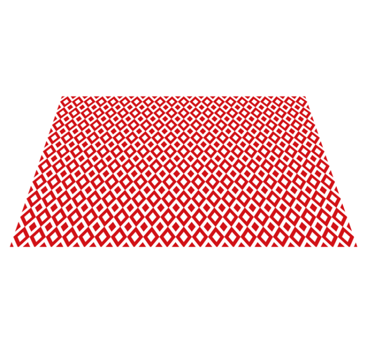 Covor vinil roșu motiv de diamant - TenStickers