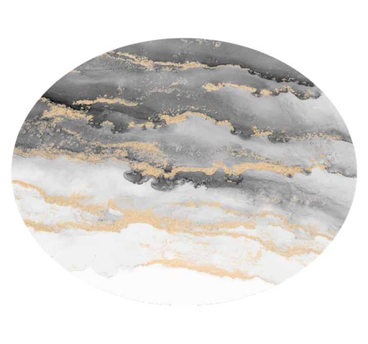 Covor de vinil marmura gri cu detalii aurii - TenStickers