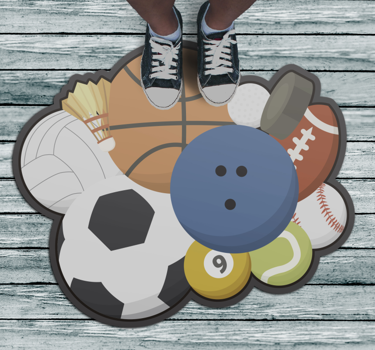 Covoare sportive din vinil cu bile sportive - TenStickers