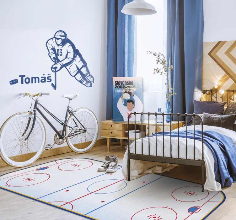 Saltea de joc teren de hochei pe gheață - TenStickers