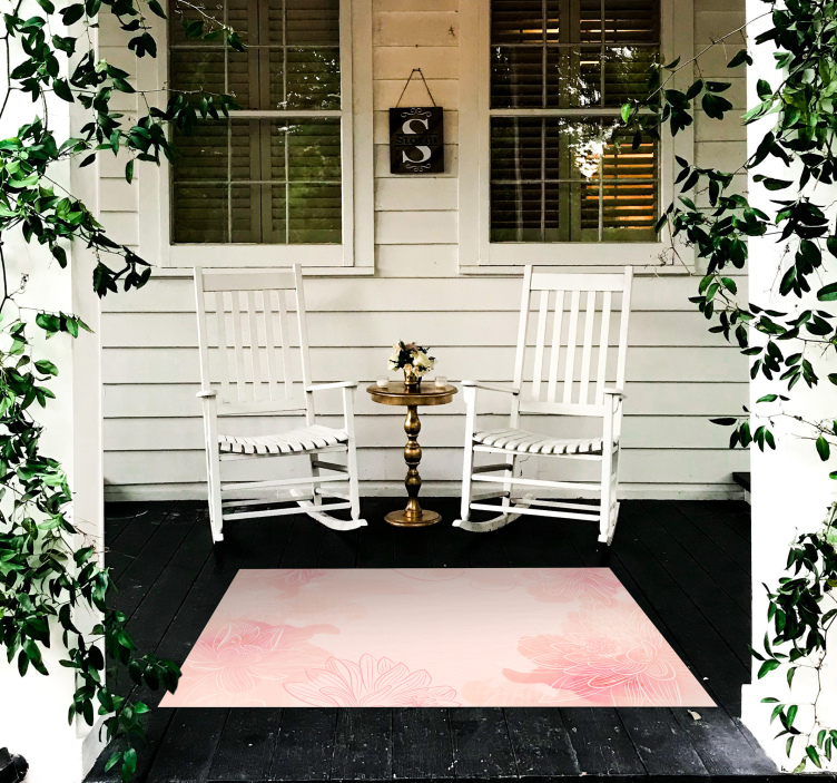 Covor vinil flori și plante liniște florală - TenStickers