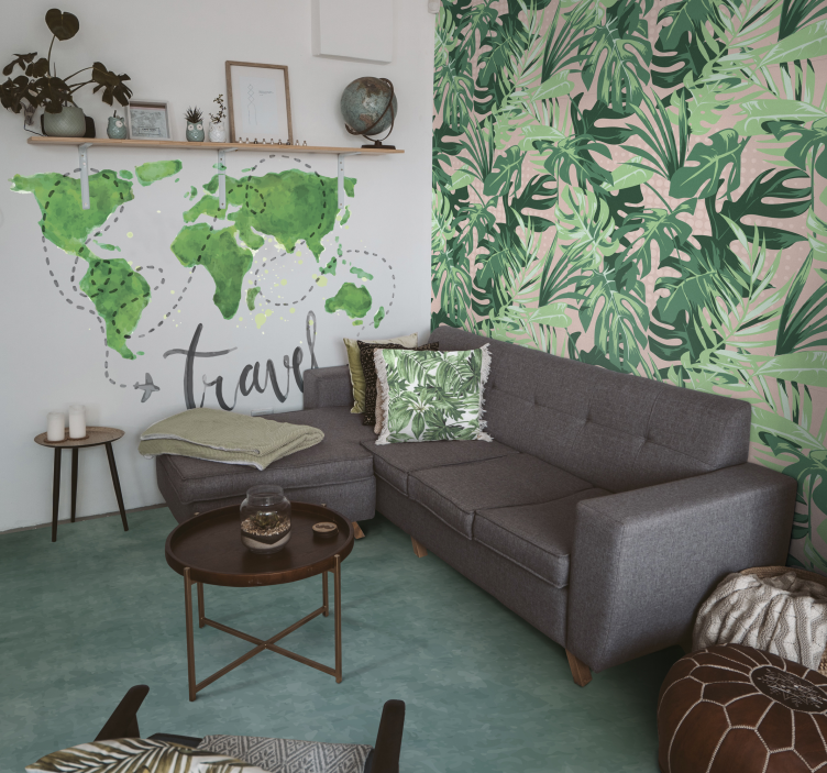 Covor de vinil marmura nuanță de albastru deschis - TenStickers