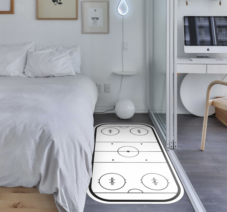 Covor de vinil jocuri patinoar de hochei pe gheață - TenStickers