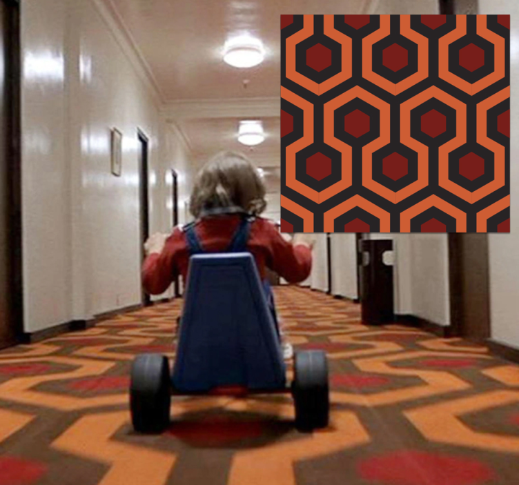 Hol strălucitor covor cu model geometric - TenStickers