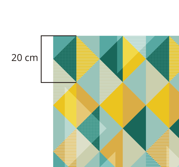 Poveste de covor geometric de triunghi - TenStickers