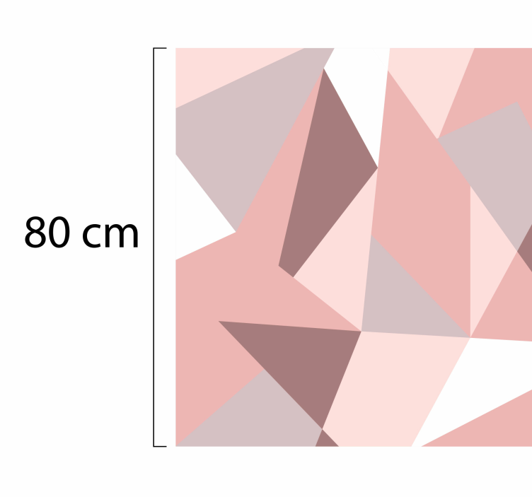 Covor de vinil geometric model triunghi geometric - TenStickers