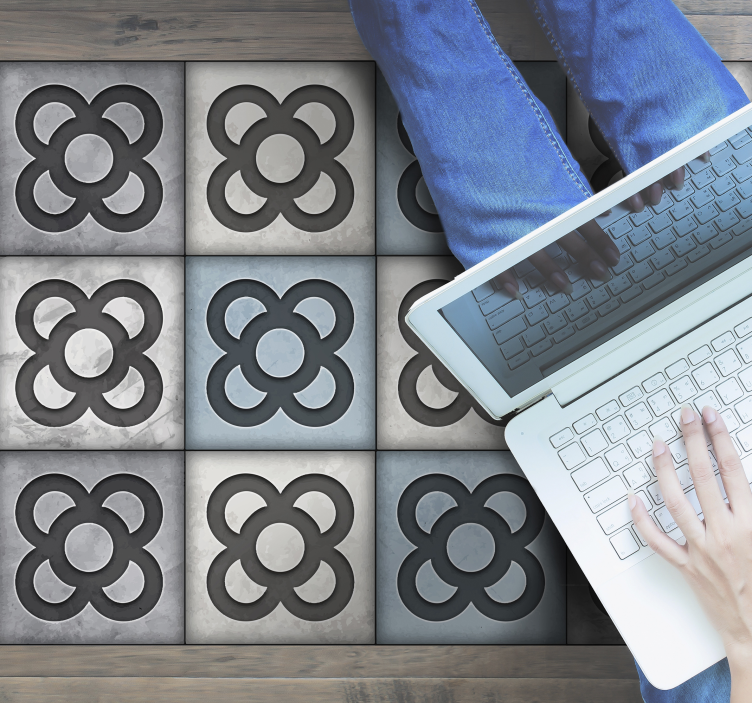 Gresie stradală barcelona stil covor de vinil modern - TenStickers