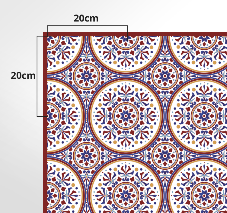 Covor hall din vinil cu gresie majolica - TenStickers