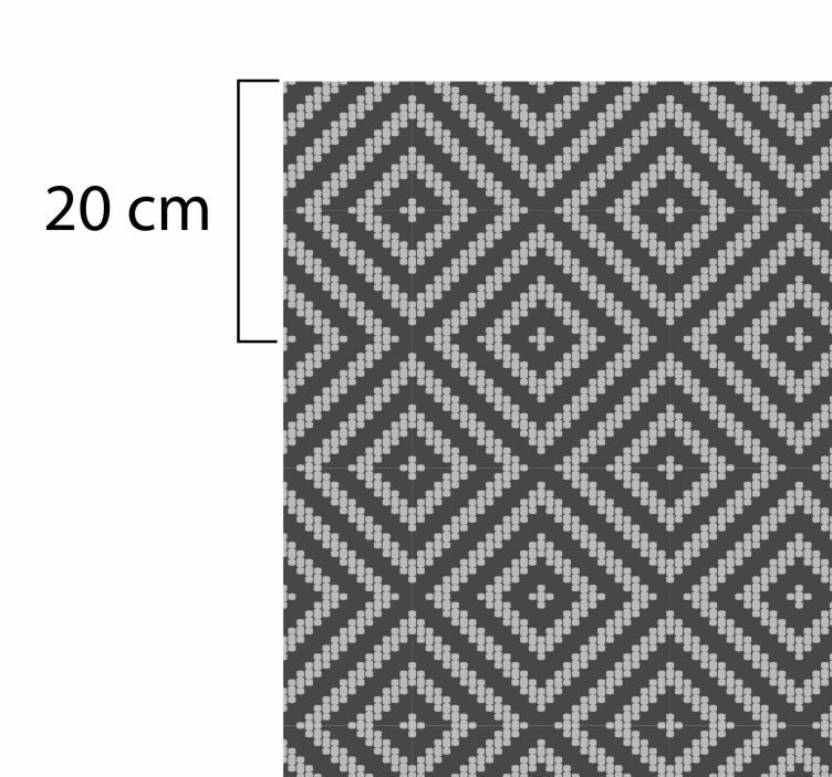 Covor din vinil cu plăci cu model gri - TenStickers