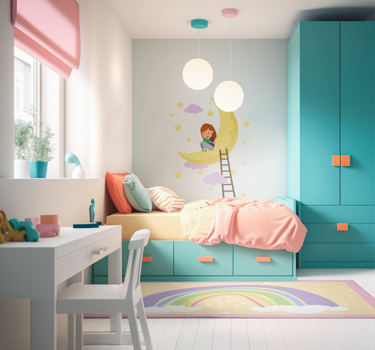 Covor uimitor de vinil pentru copii curcubeu - TenStickers