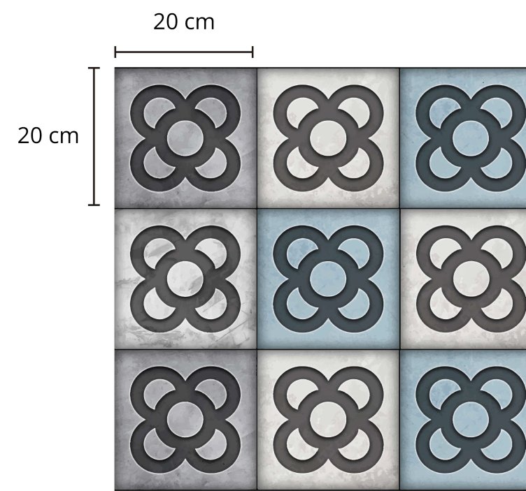 Gresie stradală barcelona stil covor de vinil modern - TenStickers