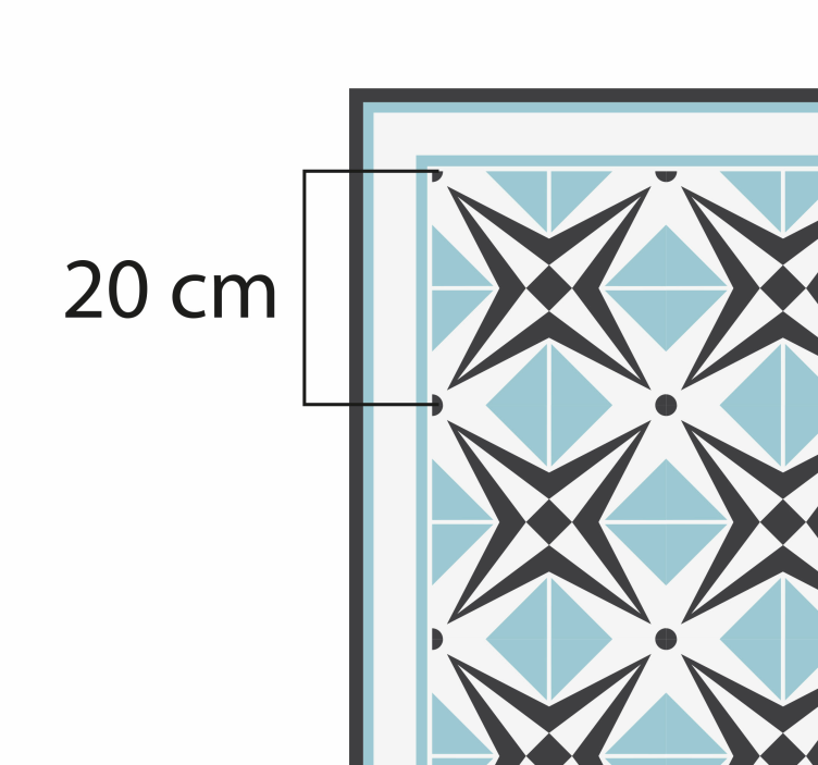 Albastru deschis și cenușiu covor țiglă - TenStickers