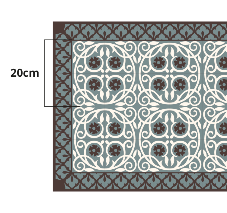 Model clasic cu covoare din dale de cercuri - TenStickers
