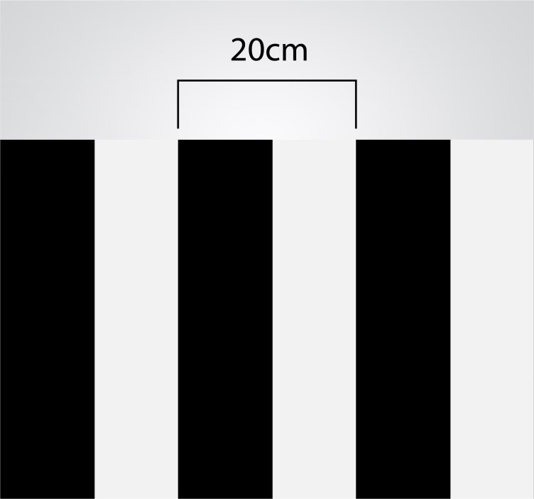 Covor de vinil cu dungi albe și negre - TenStickers