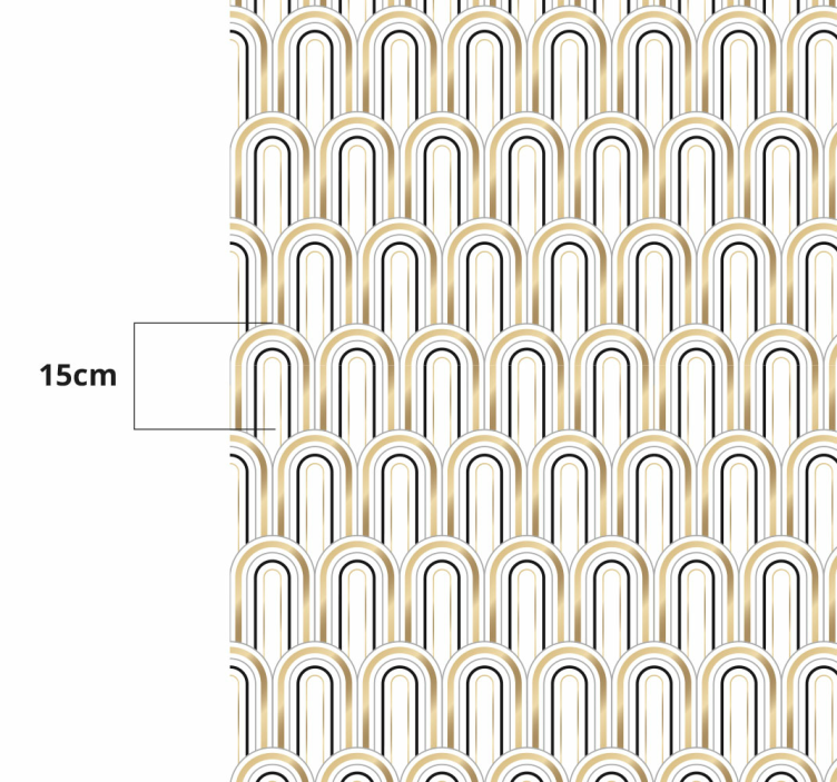 Covor de vinil geometric proiectarea modelului arcului - TenStickers
