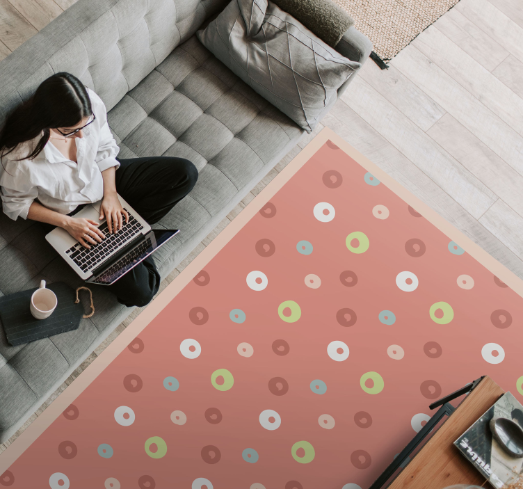 Alergător colorat din vinil cu buline - TenStickers