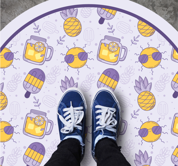 Alții covor de vinil distracție tropicală de vară - TenStickers