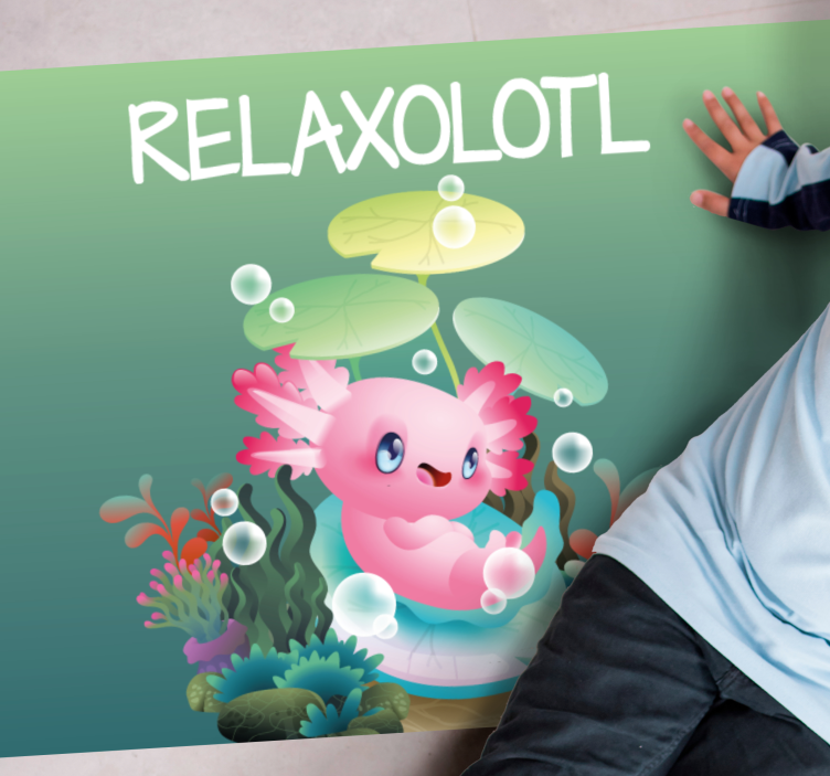 Alții covor de vinil iaz relaxolotl - TenStickers