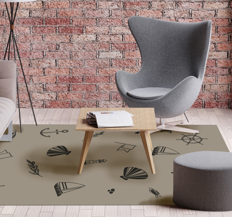 Alții covor de vinil icoane nautice - TenStickers