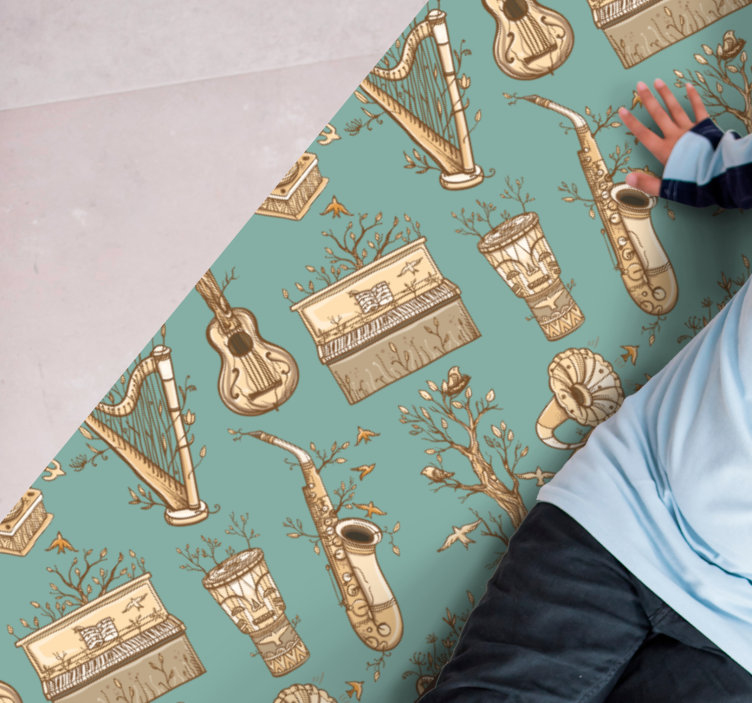 Alții covor de vinil idee de instrumente muzicale - TenStickers