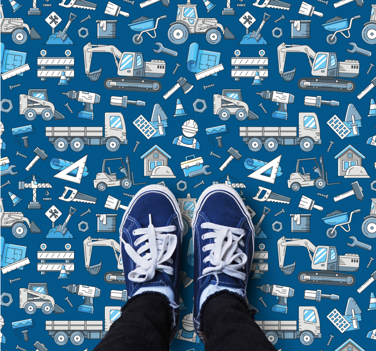 Alții covor de vinil imprimare unelte de construcții - TenStickers