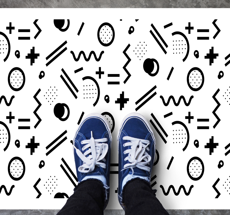 Alții covor de vinil joc dinamic de modele - TenStickers