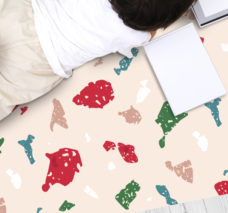 Covor din vinil design colorat din terrazzo - TenStickers