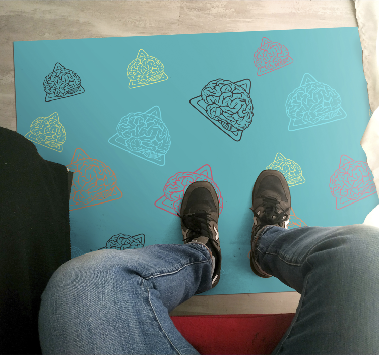 Alții covor de vinil modele abstracte ale creierului - TenStickers